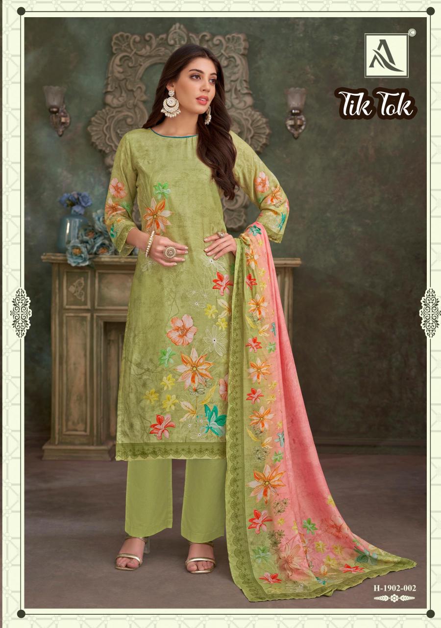 Alok Tik Tok catalog dress material surat wholesale