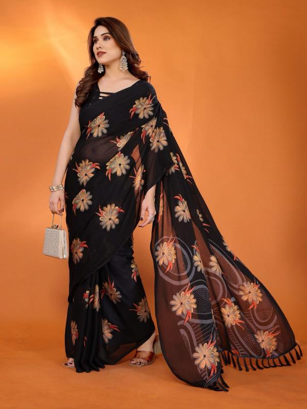 Dazira Soft Moss Silk catalog designer saree cost in india