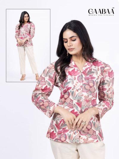 Gaabaa 899 catalog Cotton Flex Printed Shirt