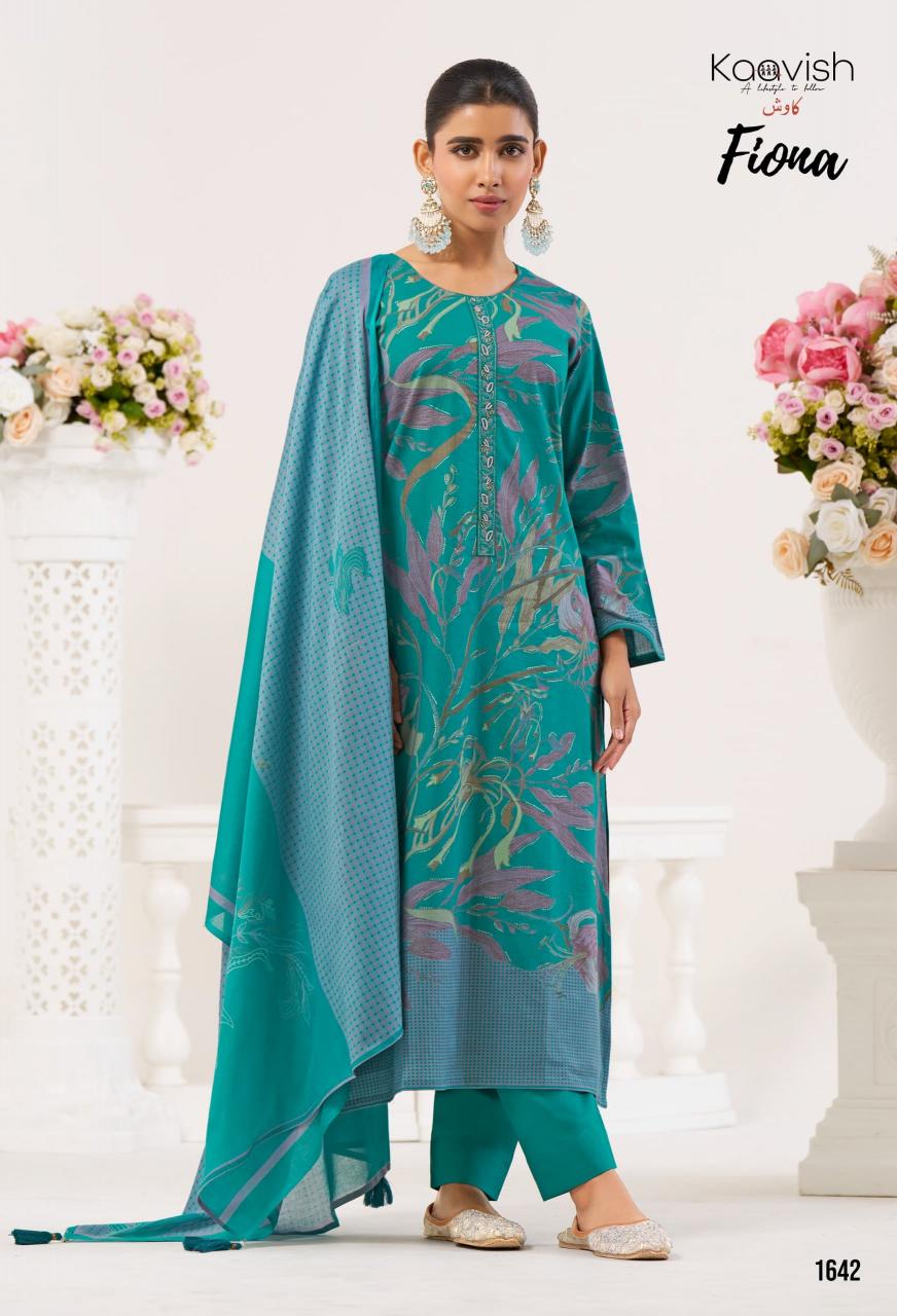 Kaavish Fiona catalog Foil Print salwar kameez