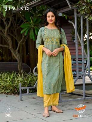 100 Miles Jivika Catalog indian fashion kurti