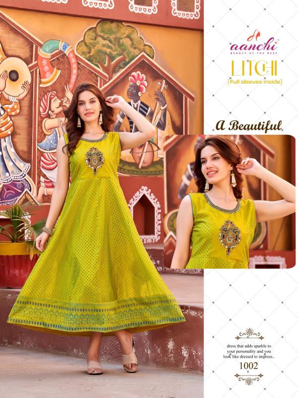 Aanchi Litchi catalog anarkali kurti online india