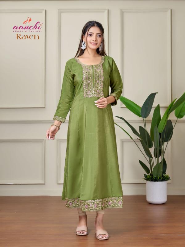 Aanchi Raven Catalog indian kurtis online shopping