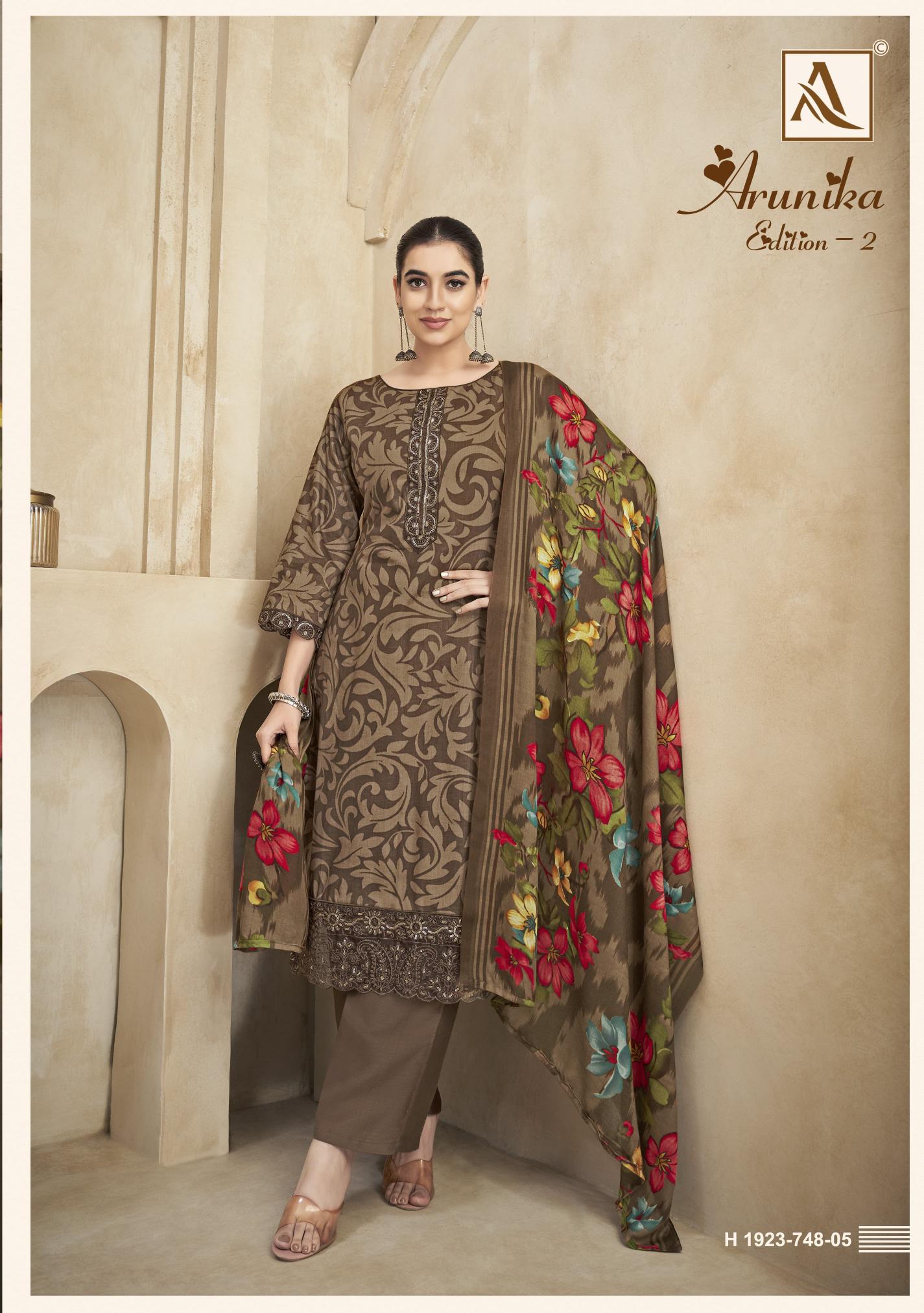 Alok Arunika Vol 2 Catalog dress material wholesale price in india