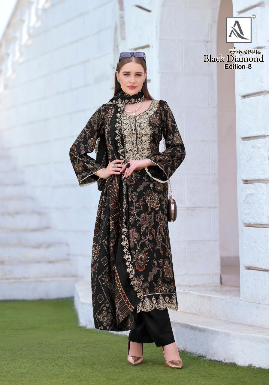 Alok Black Diamond Vol 8 Catalog designer dress materials wholesale online