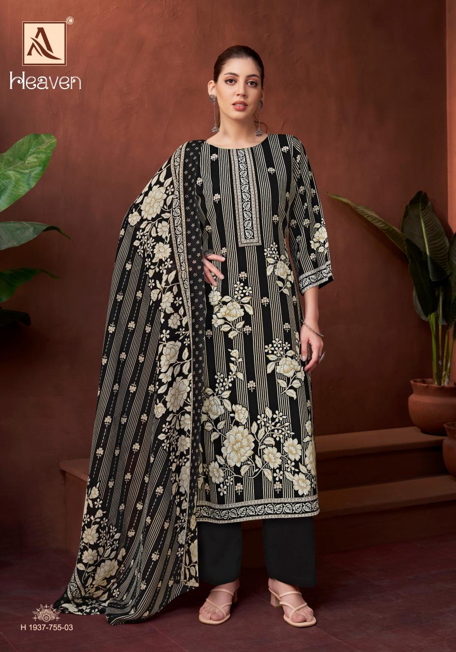 Alok Heaven catalog wholesale cotton dress materials in hyderabad