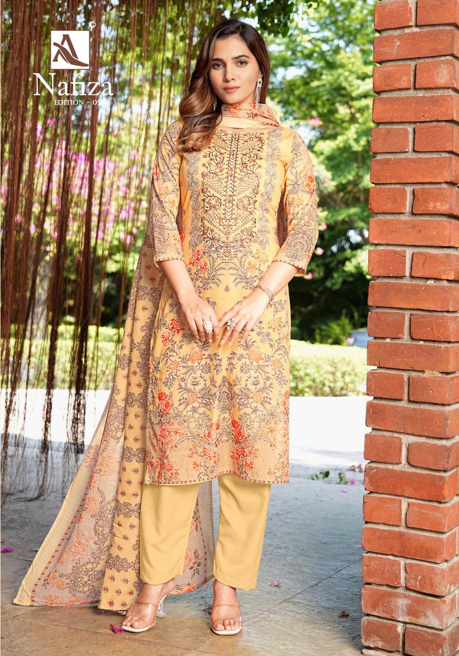 Alok Nafiza Vol 5 catalog dress material wholesale market in jaipur
