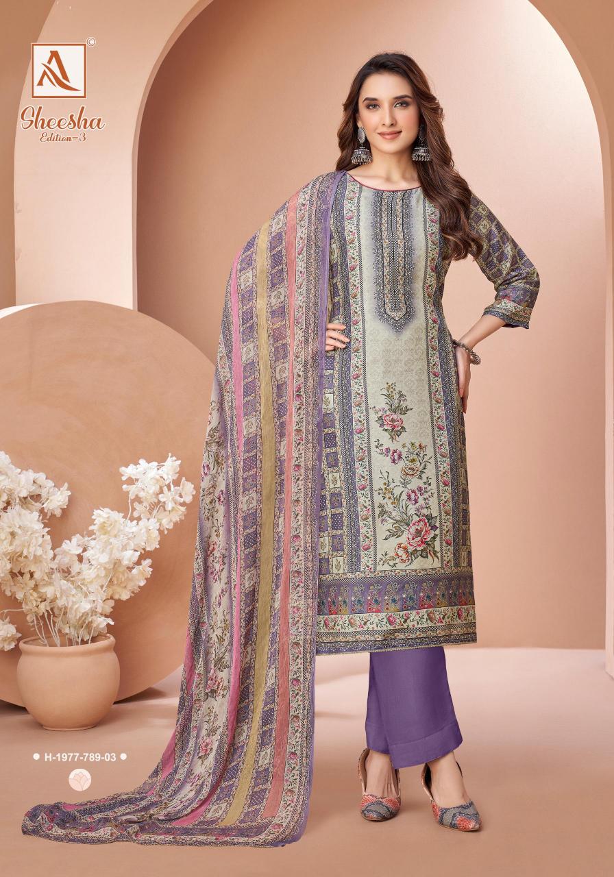 Alok Sheesha Vol 3 catalog fancy dress material wholesale
