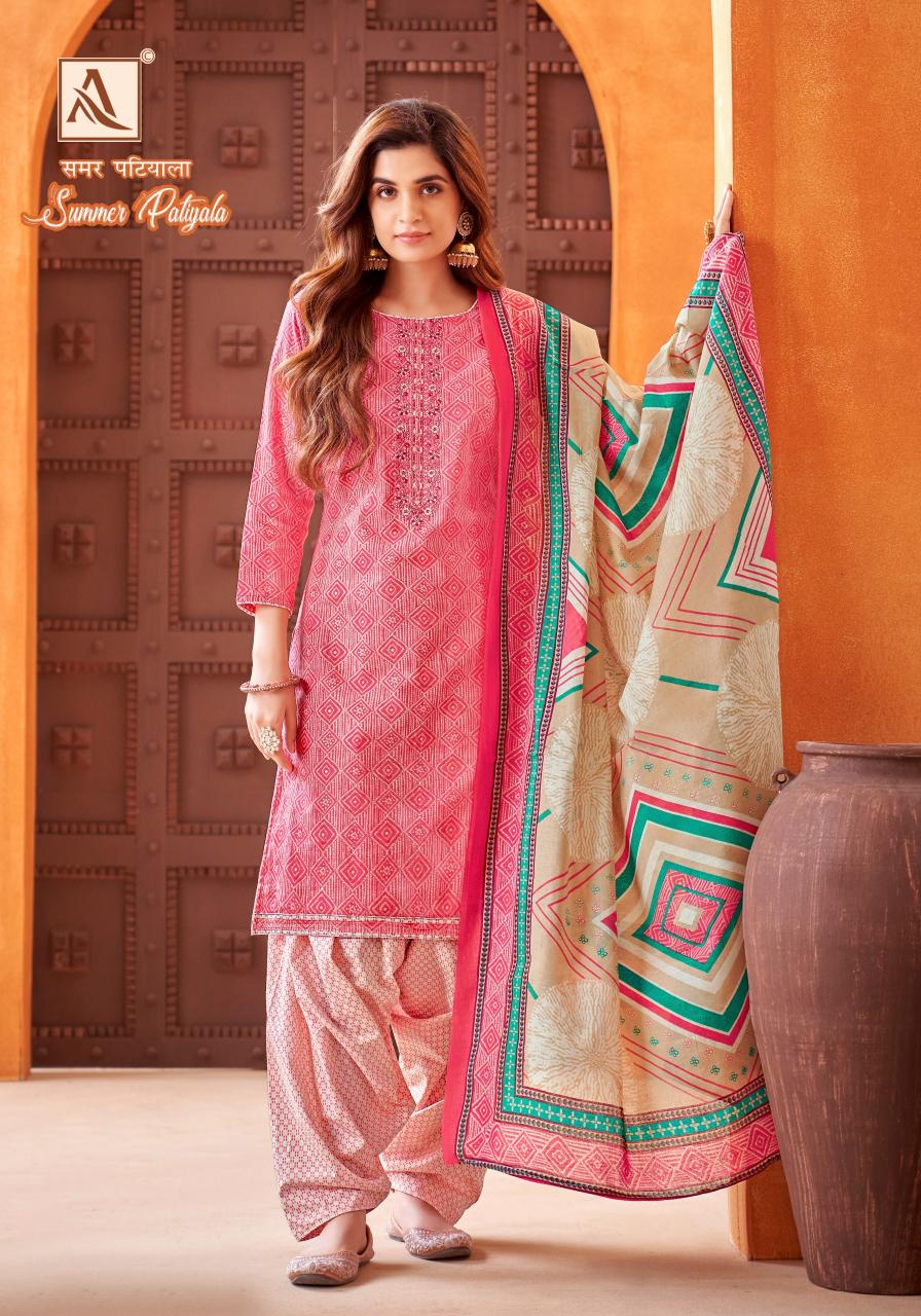 Alok Summer Patiyala catalog dress material wholesale in surat