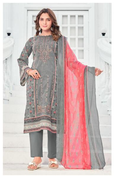 Alzohaib Az Ruaab vol 1 Catalog Chiffon Dupatta pakistani party wear suits online india