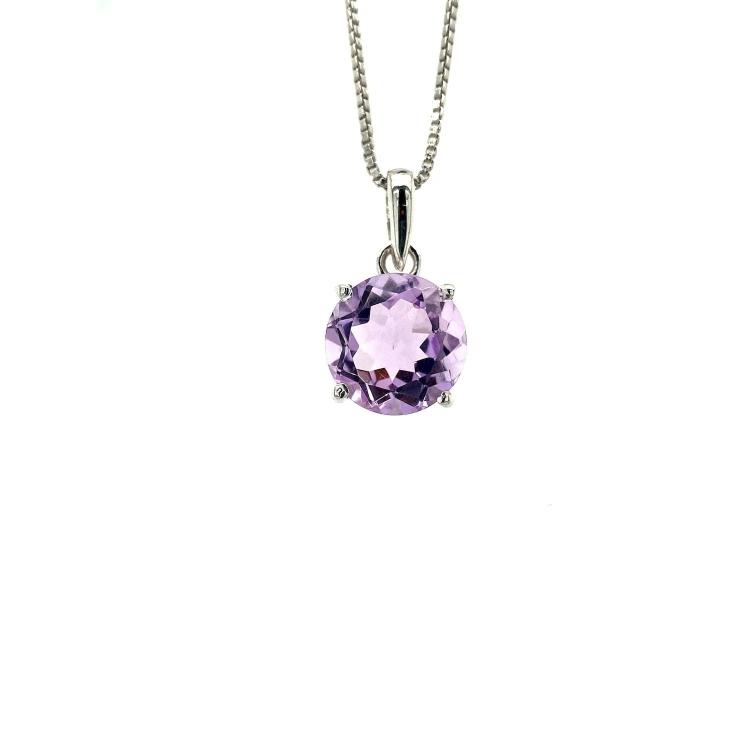 Amethyst Pendant in 925 Sterling Silver KSP 33656 silver pendant for women