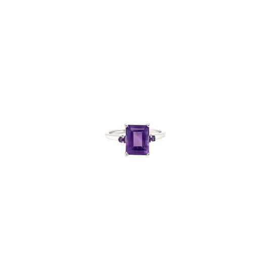 Amethyst Ring In 925 Sterling Silver - KSR 13513 silver ring jewelry
