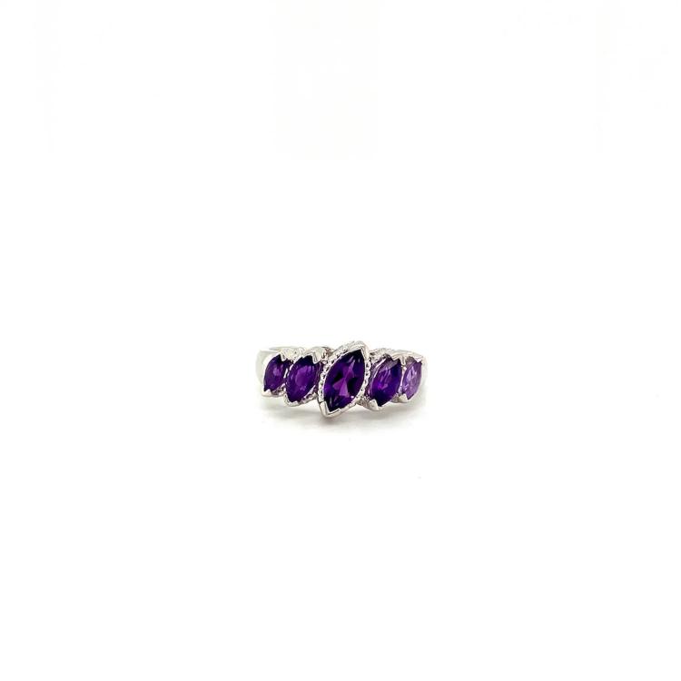 Amethyst Ring in 925 Sterling Silver KSR 13545 buy silver jewellery
