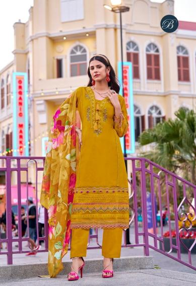 Belliza Majestic Catalog dress suit material surat