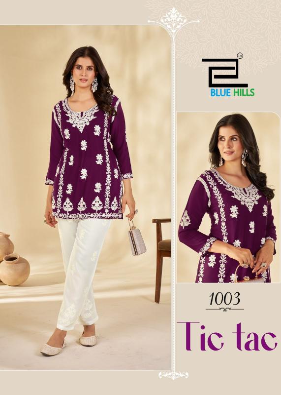 Blue Hills Tic Tac catalog short indian kurtis