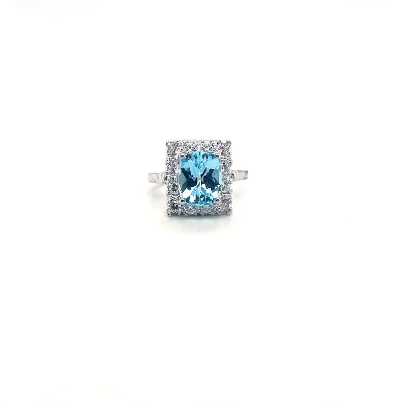 Blue Topaz Ring in 925 Sterling Silver KSR 17423 silver jewellery shopping
