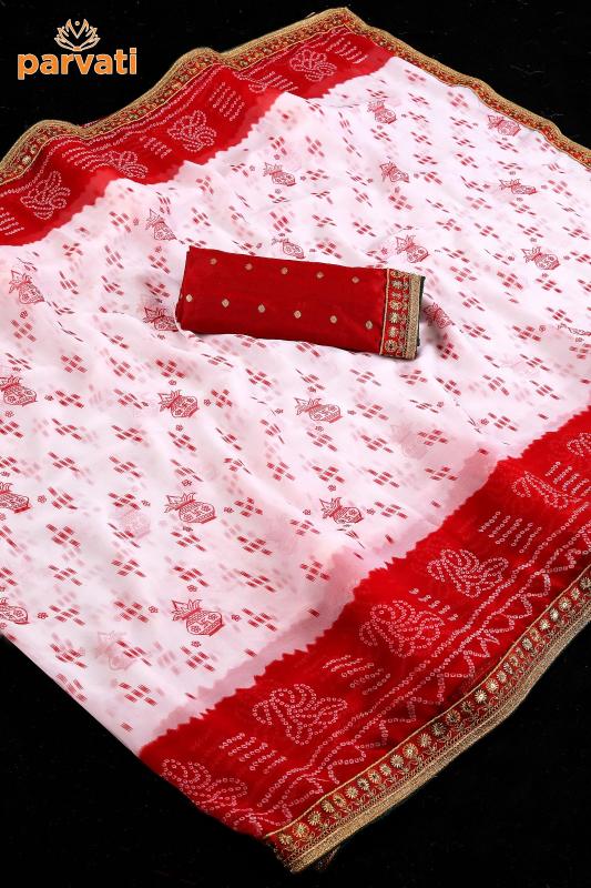 Dazira Parvati catalog bandhej saree surat
