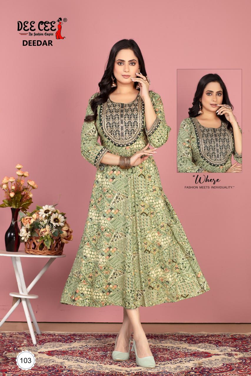Deecee Deedar catalog pakistani long kurtis online in india