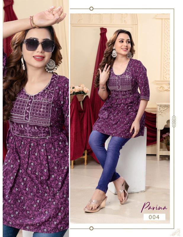 FT Parina catalog indian kurtis with jeans