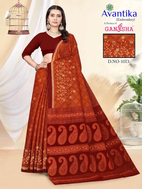 Ganesha Avantika Vol-01 – Cotton Saree - Wholesale Catalog