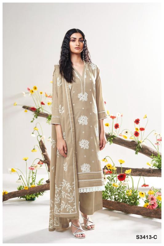 Ganga Adela 3413 catalog delhi salwar kameez wholesale