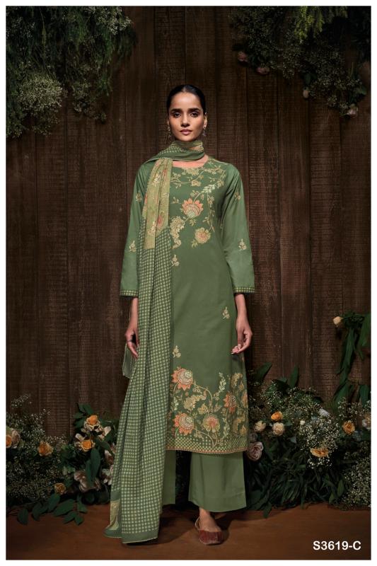 Ganga Bidita 3619 catalog traditional salwar kameez wholesale