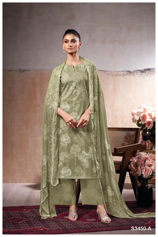 Ganga Linzy 3450 catalog salwar kameez wholesale ahmedabad