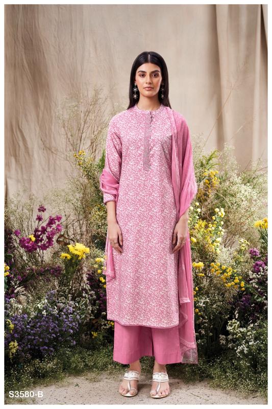 Ganga Manvika 3580 catalog unstitched salwar kameez wholesale market in delhi
