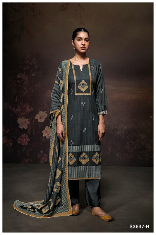 Ganga samantha 3637 catalog wholesale salwar kameez suppliers in surat