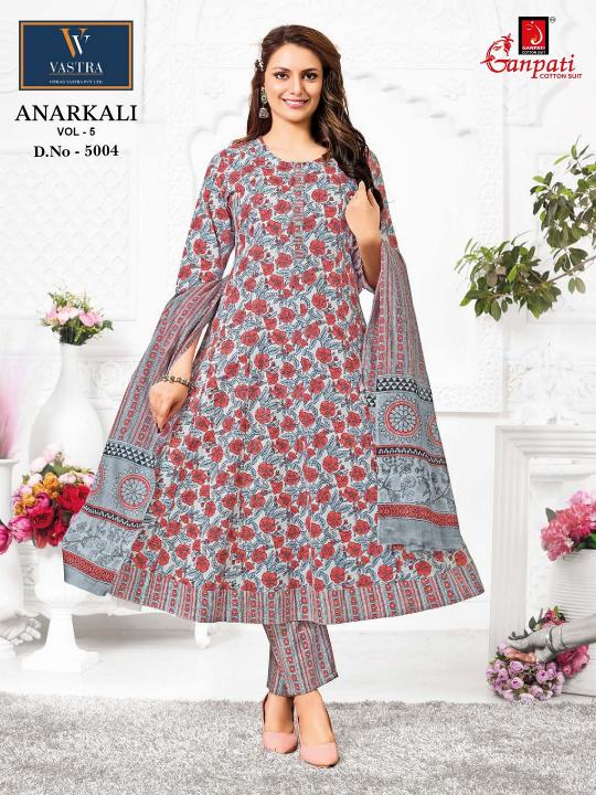 Ganpati Anarkali Vol-5 – Anarkali Style Kurti Pant With Dupatta - Wholesale Catalog