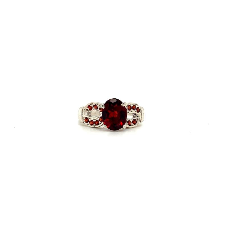 Garnet Ring in 925 Sterling Silver KSR 2437 silver gemstone jewellery