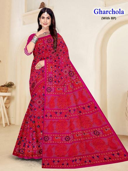 Gharcholo – Cotton Saree - Wholesale Catalog
