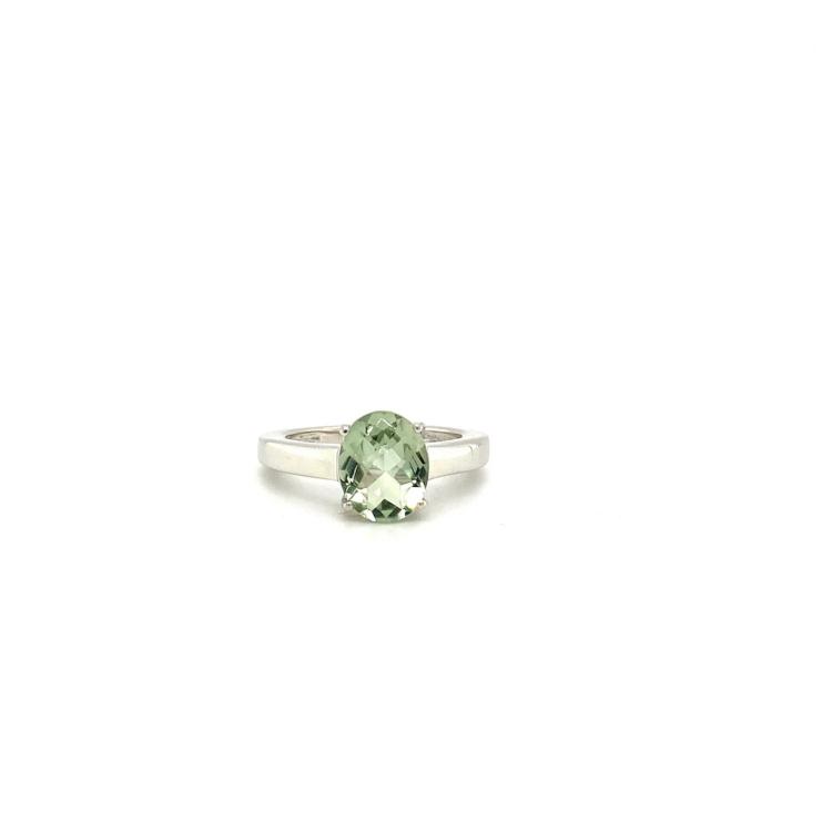 Green Amethyst Ring in 925 Sterling Silver KSR 11677 silver rajputi jewellery
