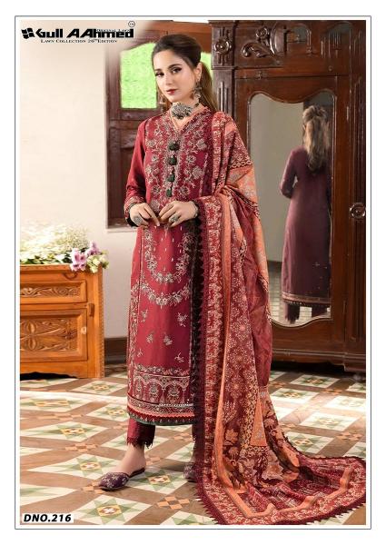 Gull Aahmed Lawn Vol-26 – Karachi Readymade Kurti Pant With Dupatta - Wholesale Catalog