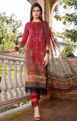 Hazzel Maria B 2001 Catalog straight cut pakistani suits