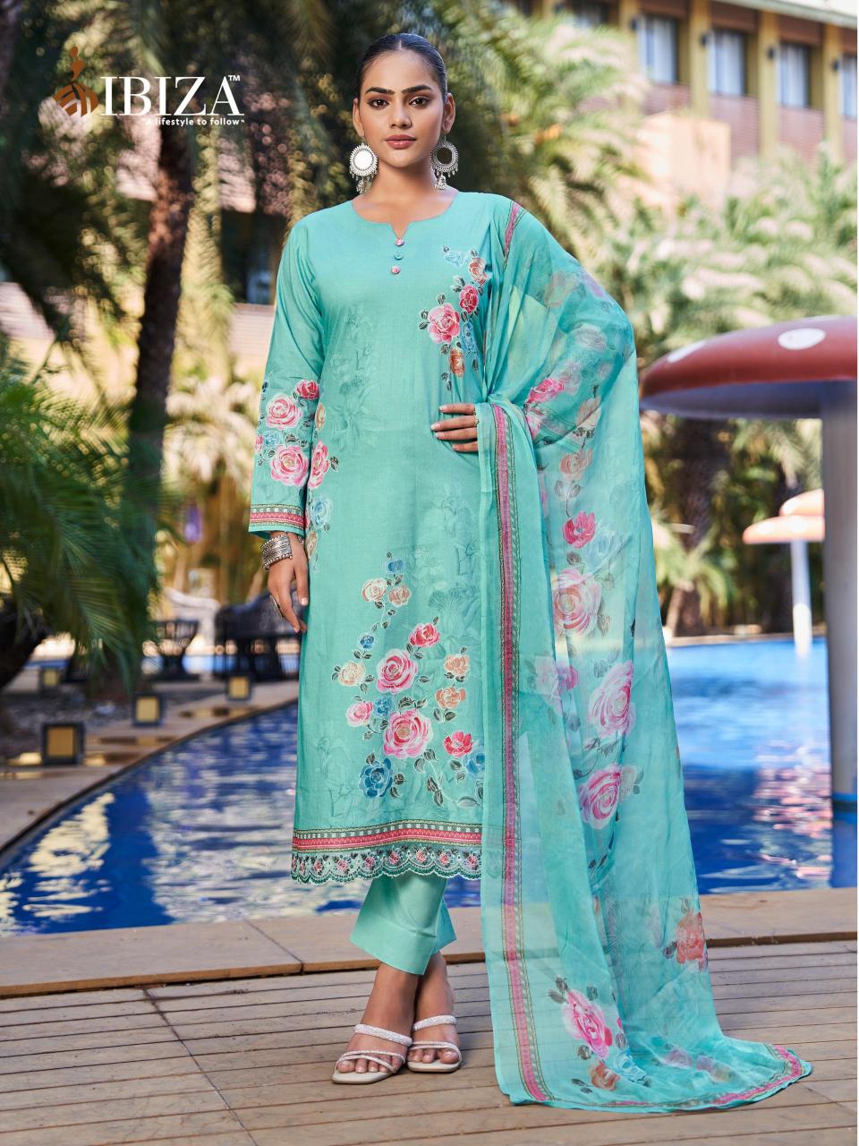 Ibiza Hill Queen Catalog wholesale unstitched salwar kameez material online india