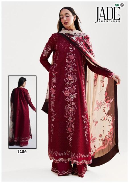 Jade Bin Saeed Vol-12 - Karachi Dress Material - Wholesale Catalog