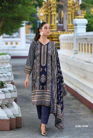Jihan 3548 To 3549 A catalog Chiffon Dupatta pakistani suit dress with price