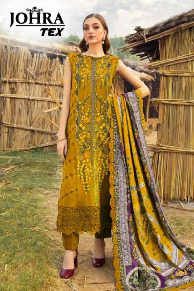 Johra Tex 165 B catalog pakistani suit images download