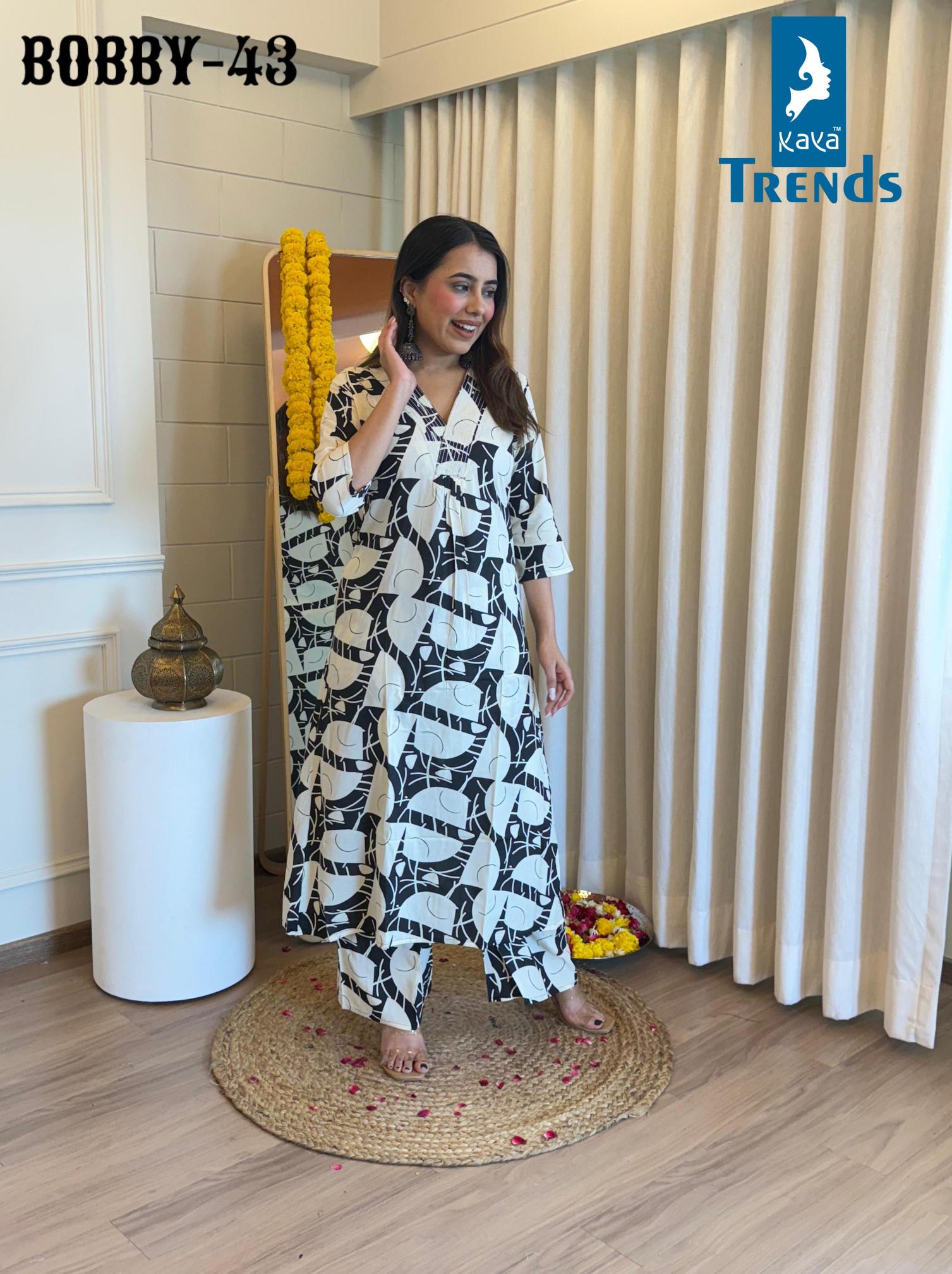 Kaya Bobby 41 TO 45 Catalog combo co ord sets wholesale