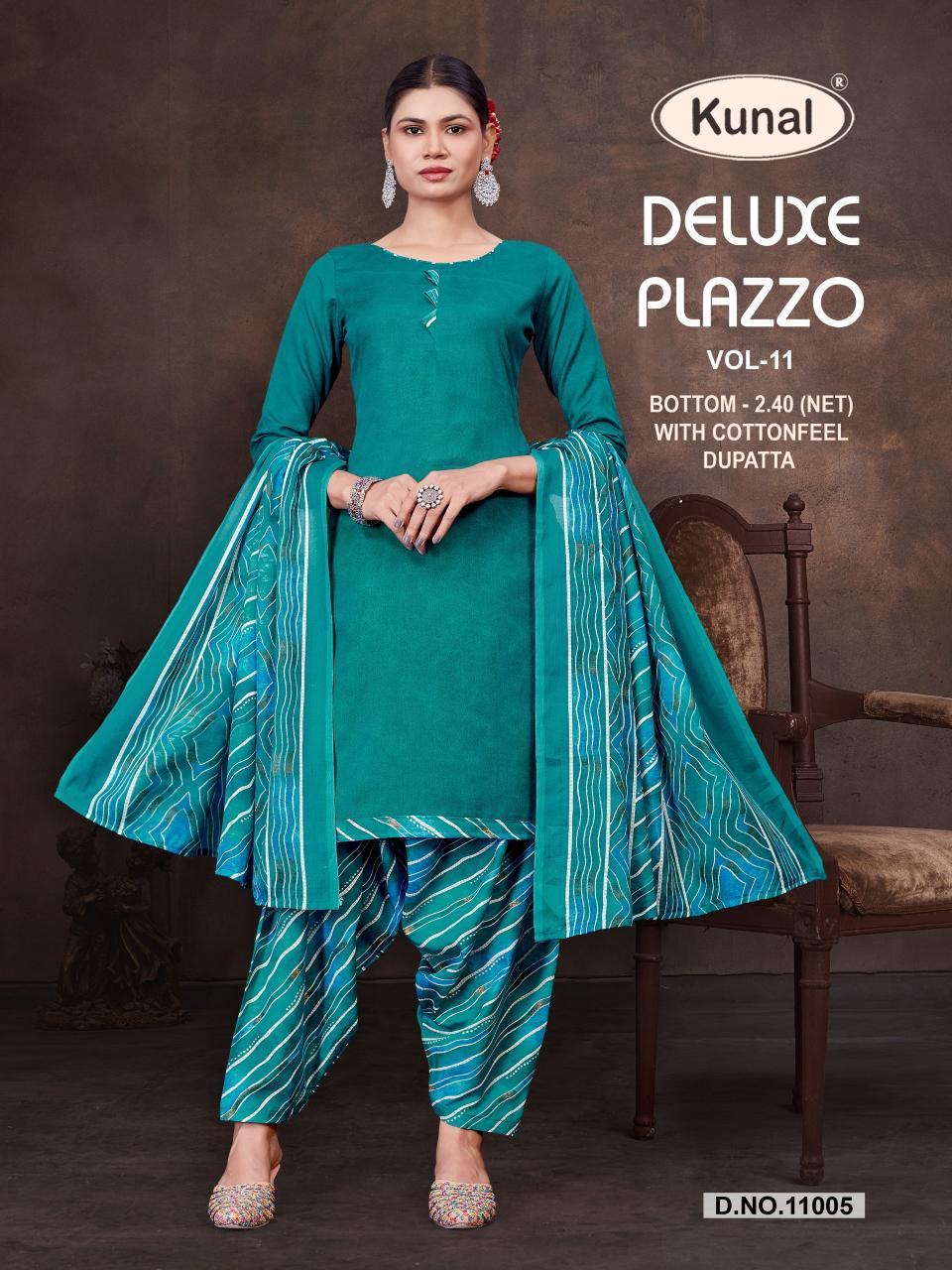 Kunal Deluxe Plazzo vol 11 catalog best online kurtis in india