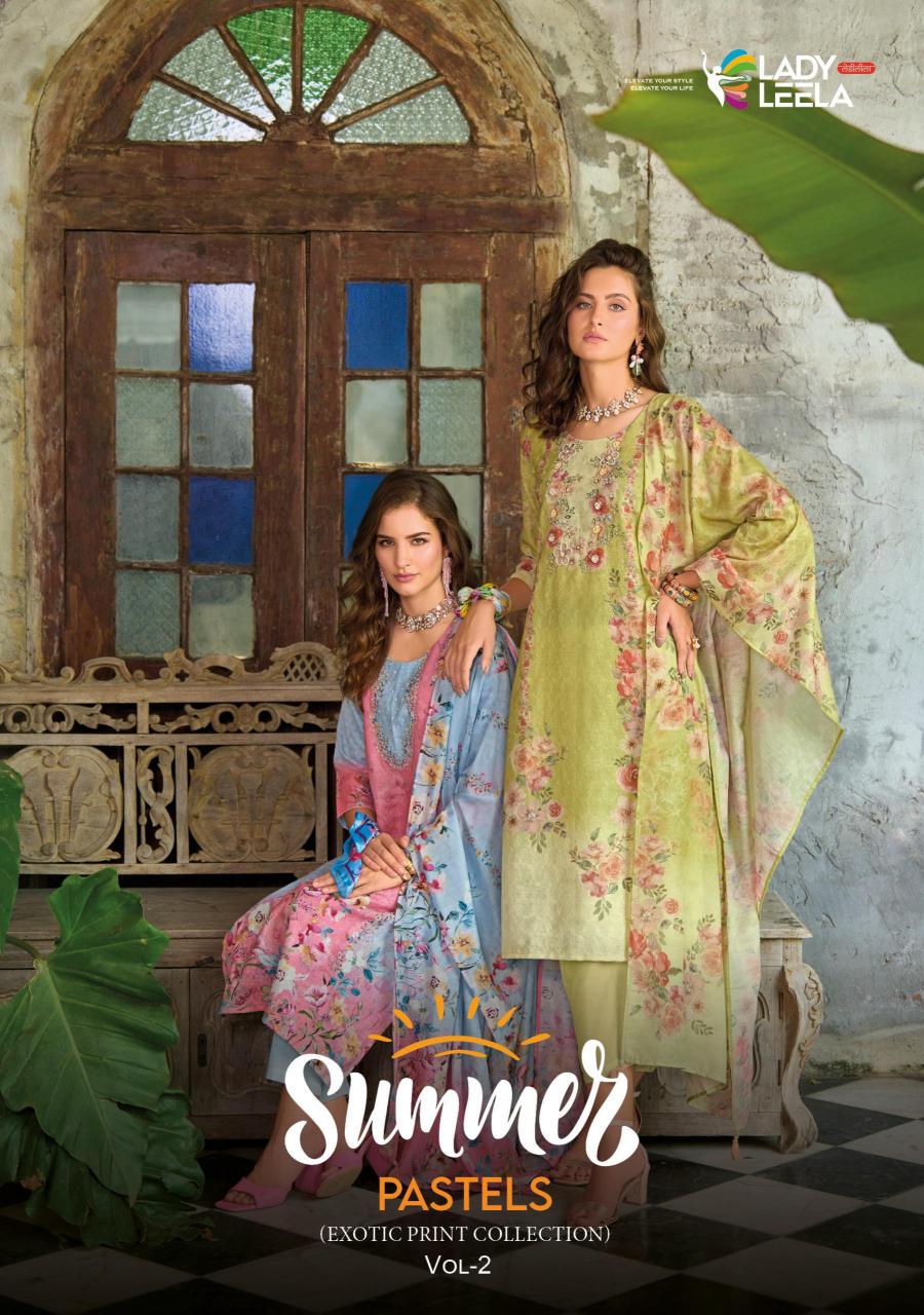 Lady Leela Summer Pastels Vol 2 catalog usa online indian kurtis
