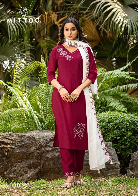 Mittoo Elite Catalog chanderi kurtis online india
