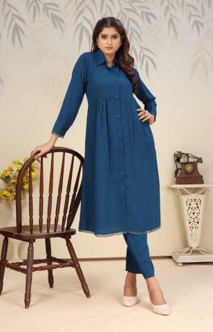 Moksh International Ice Vol 1 catalog blue kurti online india