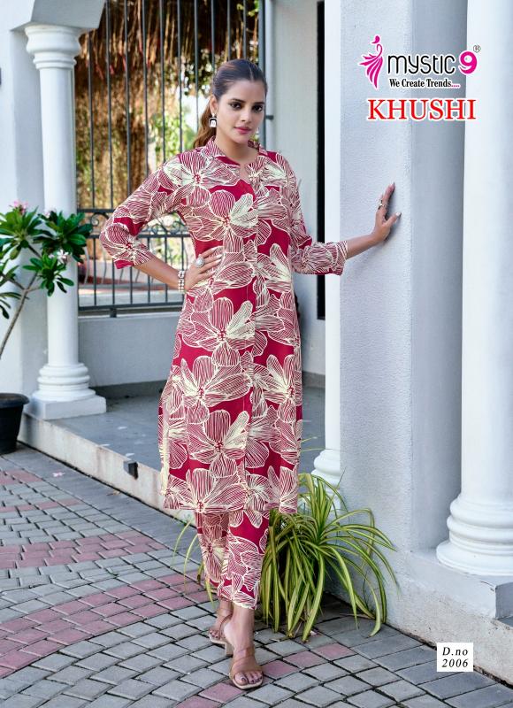 Mystic 9 Khushi Vol 2 catalog co ord set wholesale in mumbai