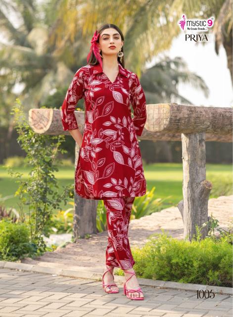 Mystic 9 Priya vol 1 catalog co ord sets western under 1000