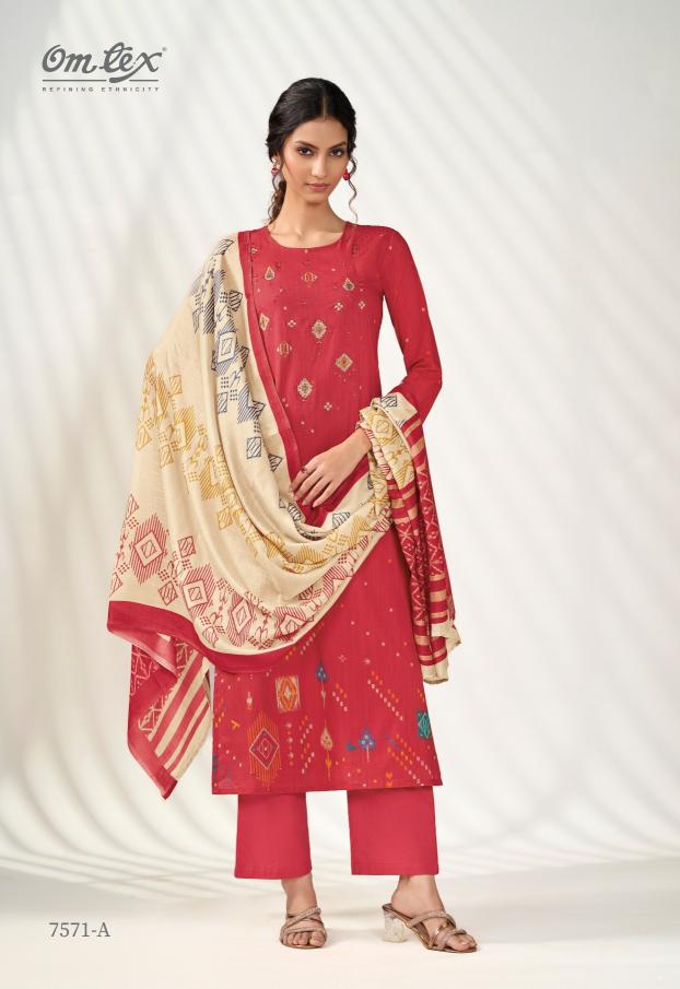 Omtex Bold Fashion catalog unstitched salwar kameez wholesalers