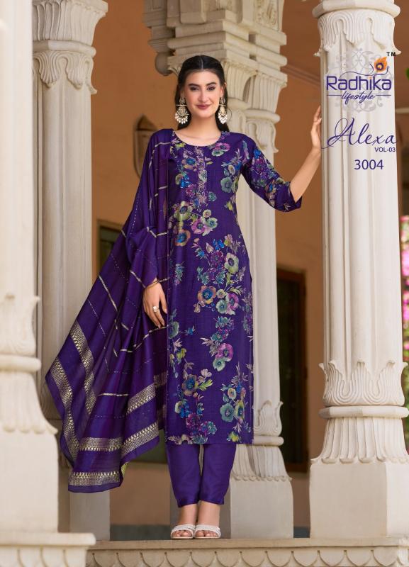 Radhika LifeStyle Alexa Vol 3 Catalog indian ladies kurti