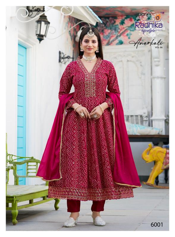 Radhika LifeStyle Anarkali Vol 6 Catalog best manufacturer kurti in jaipur