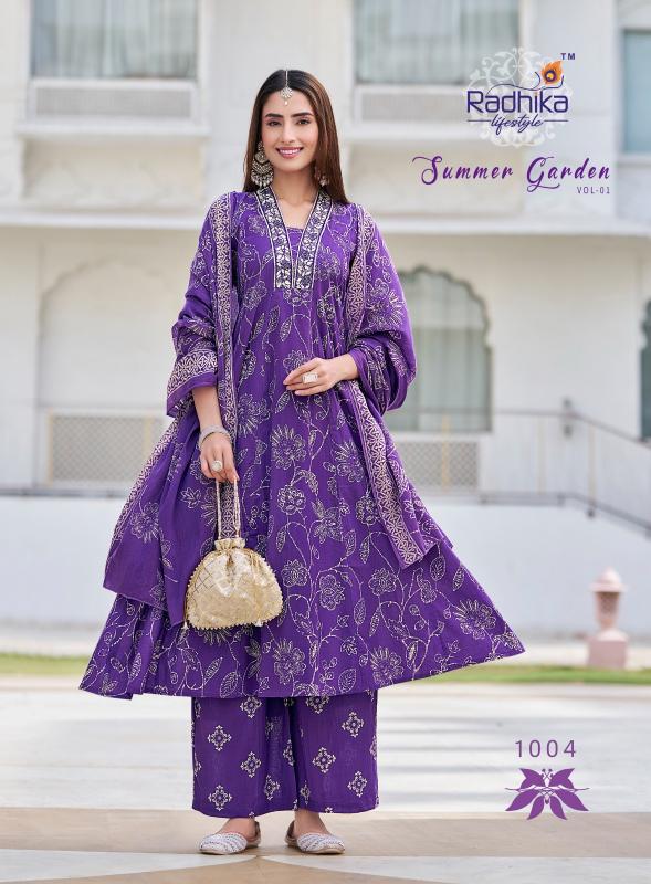 Radhika Lifestyle Summer Garden Vol 1 catalog jaipuri kurtis wholesale